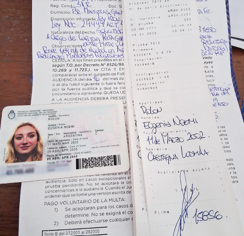 Las Desventuras De La Novia Del Tiktoker De Milei En La Costa: Borracha, Estrelló Su Auto Contra Un Poste