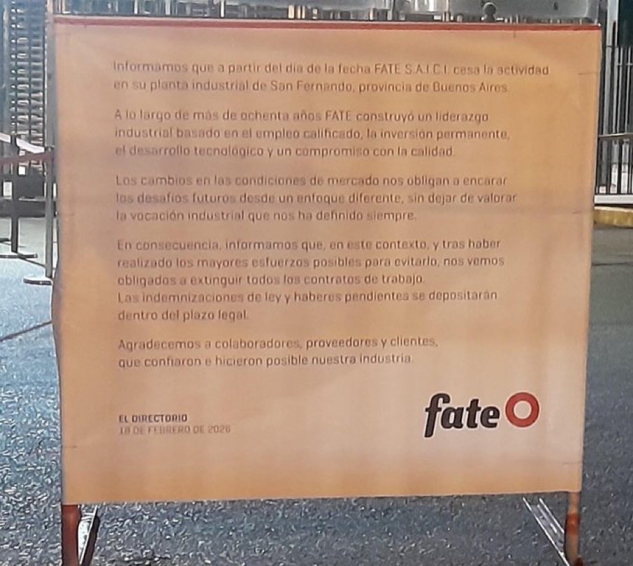 Cierra Fate: Golpe Histórico Para La Industria Del Neumático Argentino