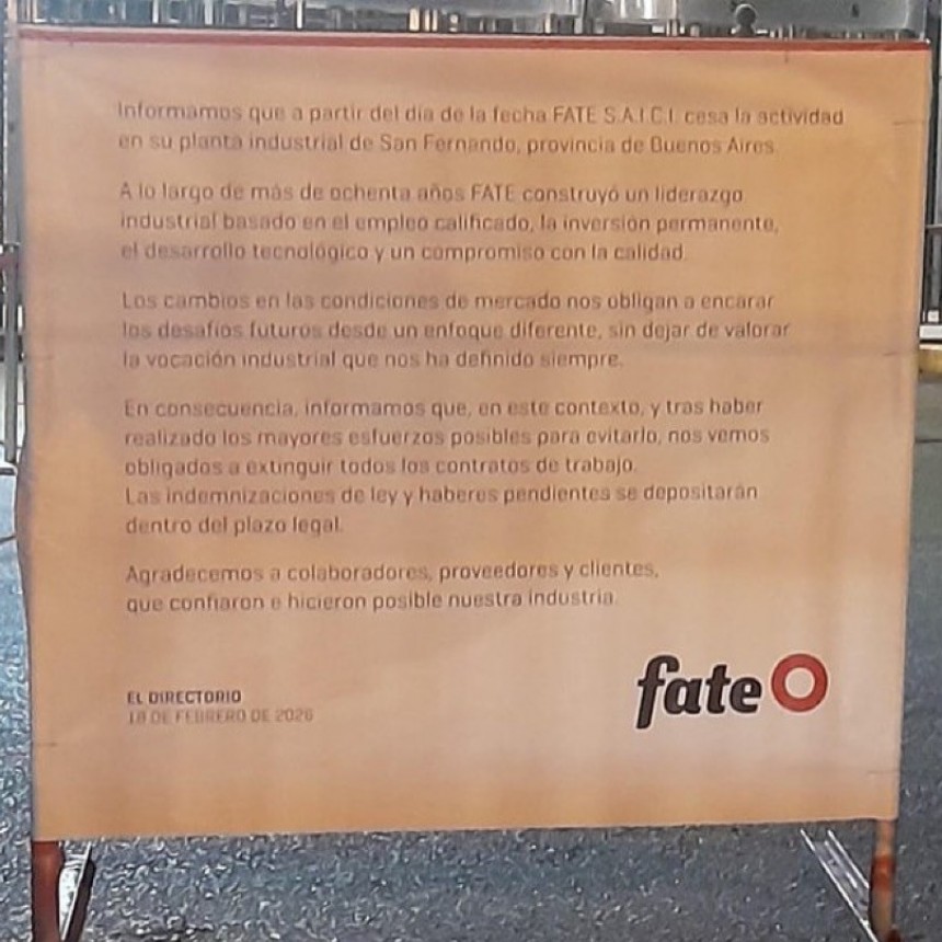 Cierra Fate: Golpe Histórico Para La Industria Del Neumático Argentino