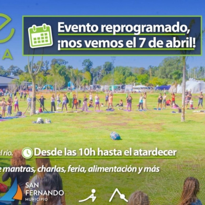 En San Fernando Se Reprograma El Festival De Yoga “Exhale”, Para El 7 De Abril En El Parque Náutico