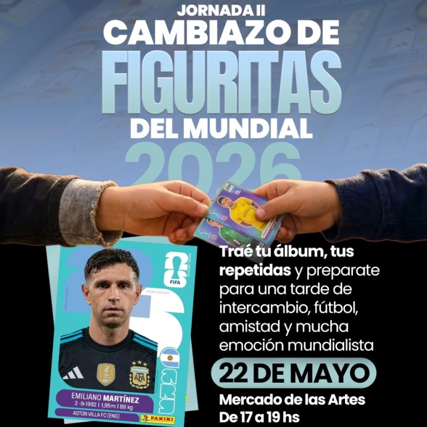 En Coronel Suarez Llega La 2&deg; Jornada De Cambio De Figuritas Del &Aacute;lbum Fifa Mundial 2026