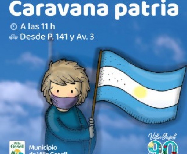 Municipalidad de Villa Gesell Invita A Participar De La Gran Caravana Por El Día De La Patria