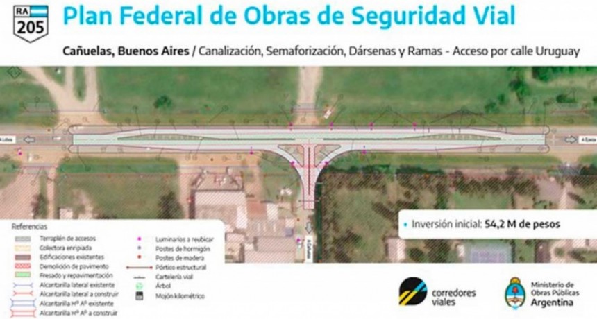   Llaman A Licitación Para La Obra De Construcción De Dársena Y Semaforización Del Acceso De R205 Por R.O. Del Uruguay