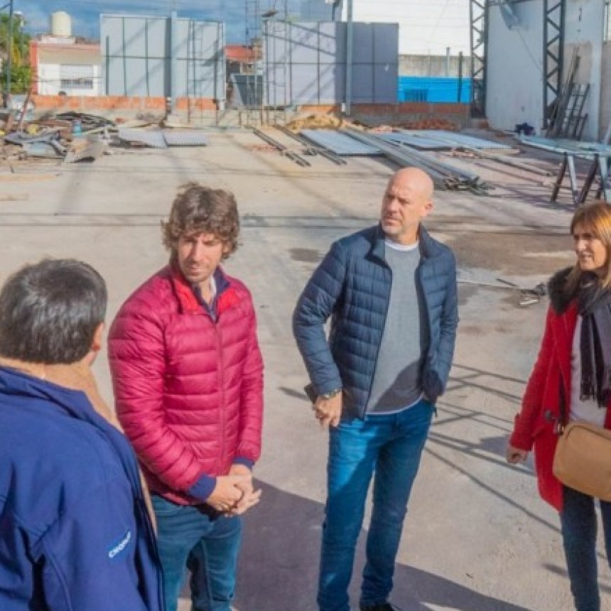 Juan Andreotti Recorrió La Obra Del Polideportivo N°11 “Piñeyro” Y Centro De Rehabilitación Y Kinesiología