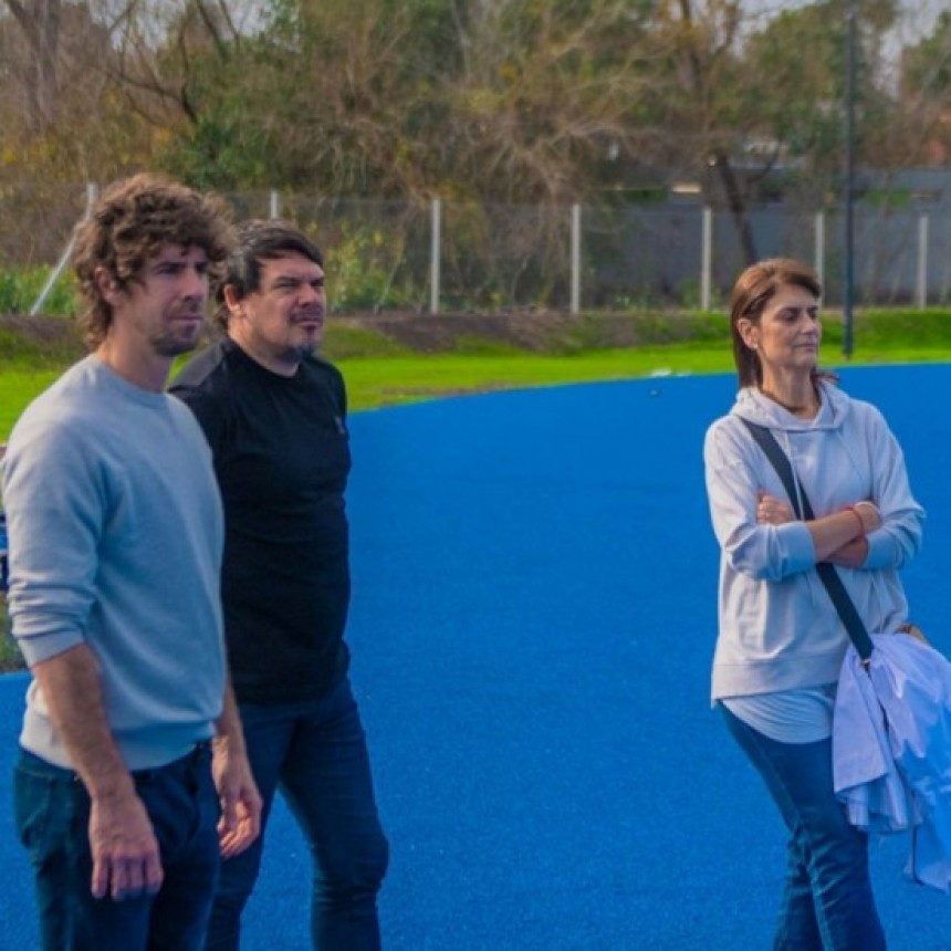 Juan Andreotti Recorrió La Nueva Pista De Atletismo Que El Municipio Hace Con La Universidad De Luján