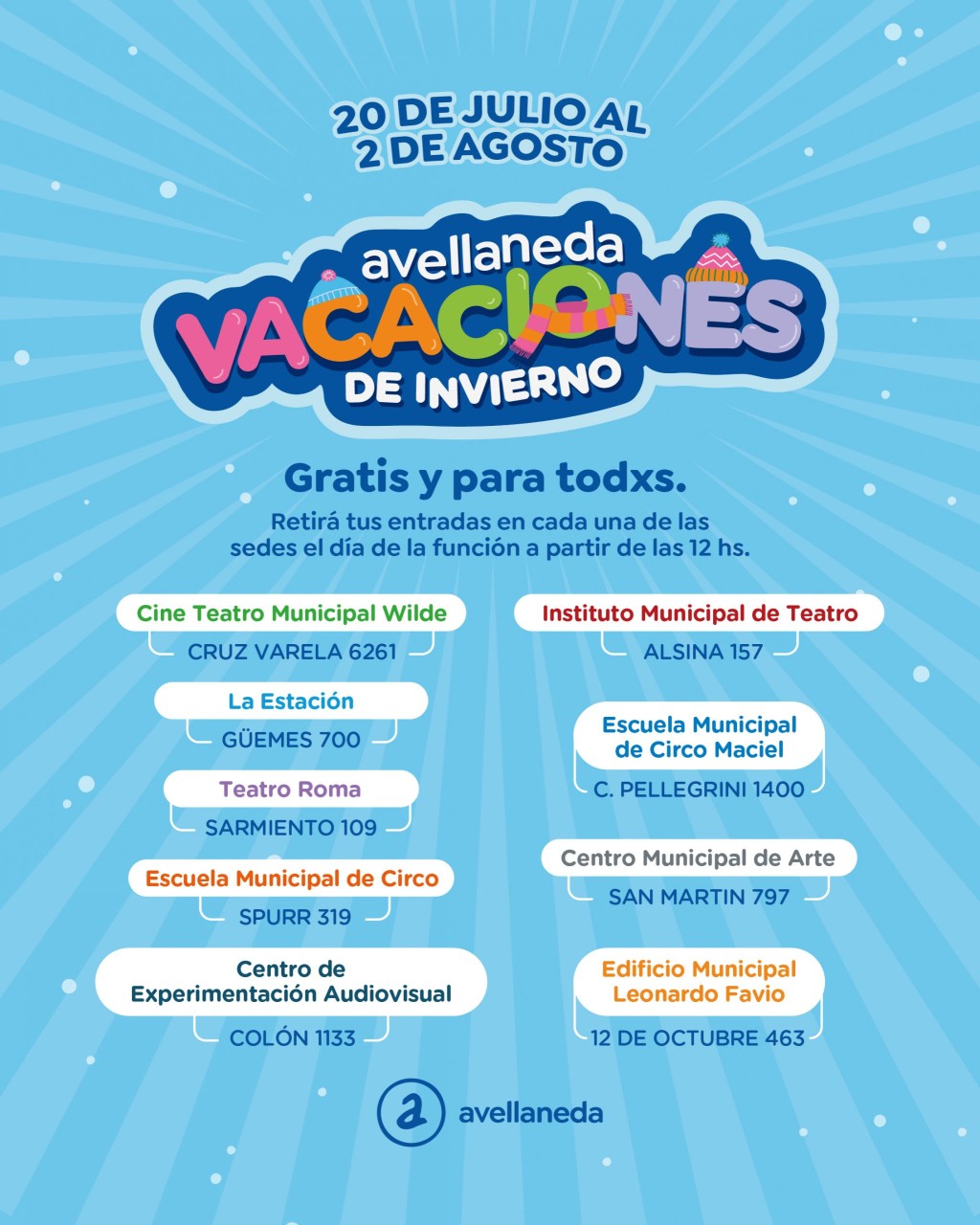 Vacaciones De Invierno 2026: Conoc&eacute; El Cronograma De Espect&aacute;culos Y Actividades