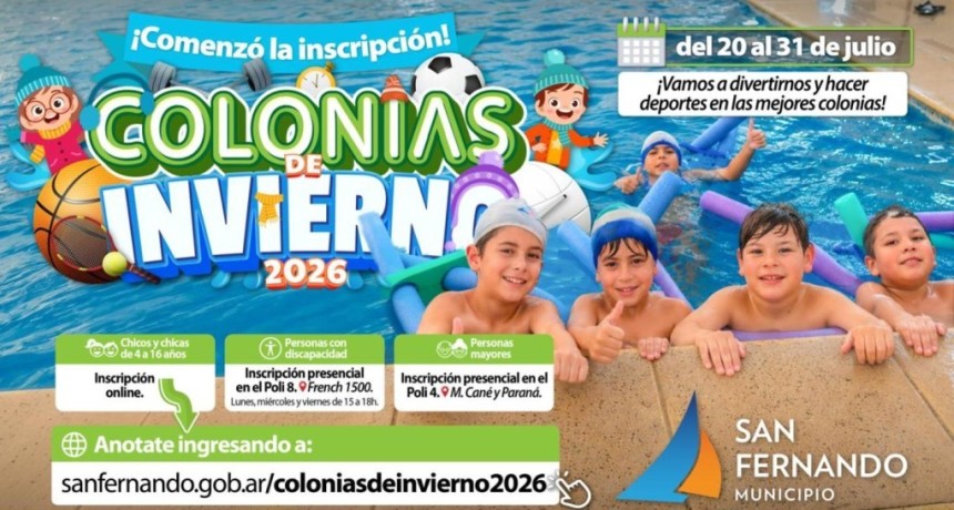 San Fernando Inici&oacute; La Inscripci&oacute;n A Sus Colonias De Invierno 2026