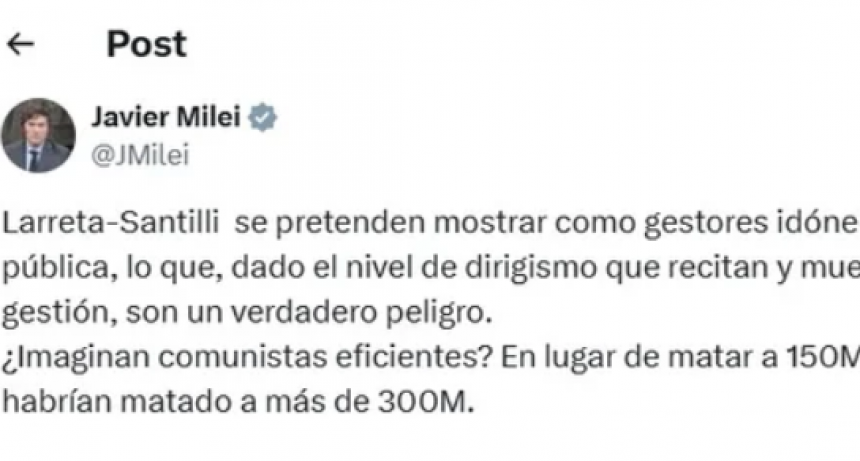 “No Hay Nadie Que No Diga Que Es Un Corrupto”: El Reciente Archivo De Javier Milei Contra Diego Santilli