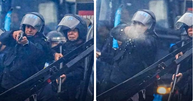 Represion Del Gobierno A Los Estudiantes En La Marcha Por La Ley De Financiamiento Universitario